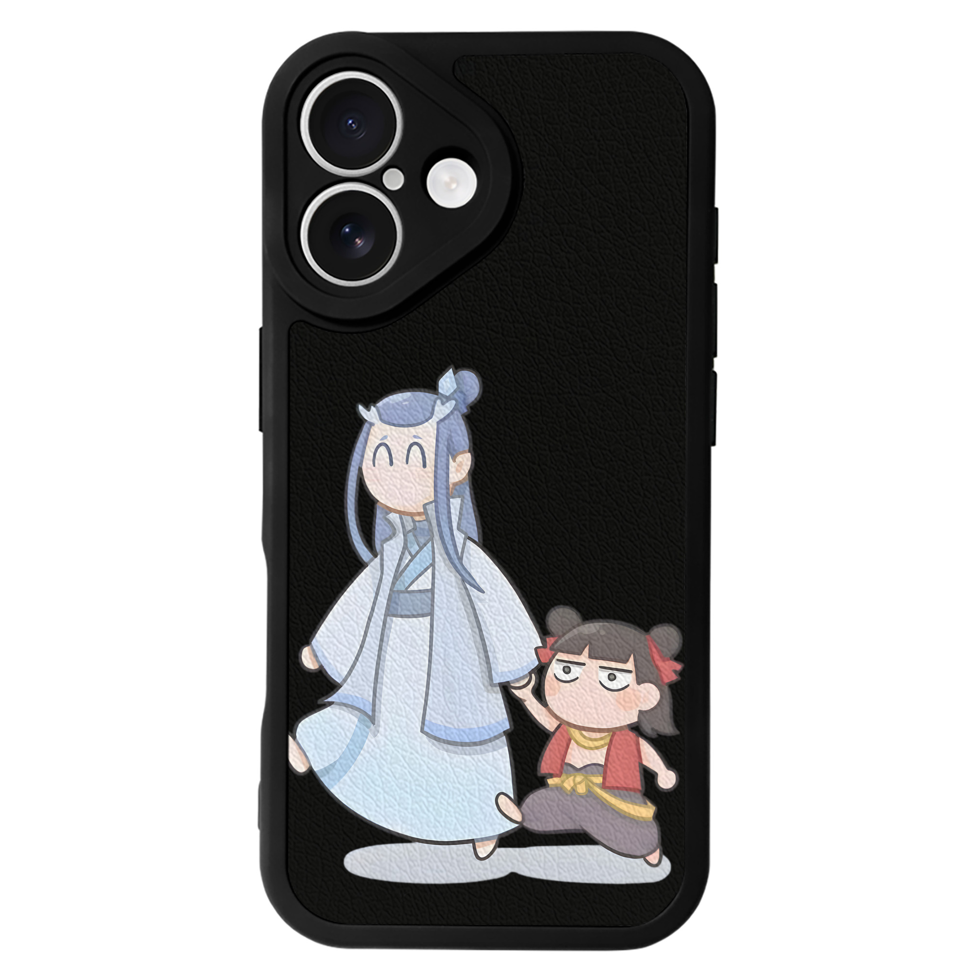 （画像用） Ne Zha 2 ナタ 魔童の大暴れ 【iPhone 16シリーズ対応】シリコンスマホケース（レザー調） 材質：シリコン